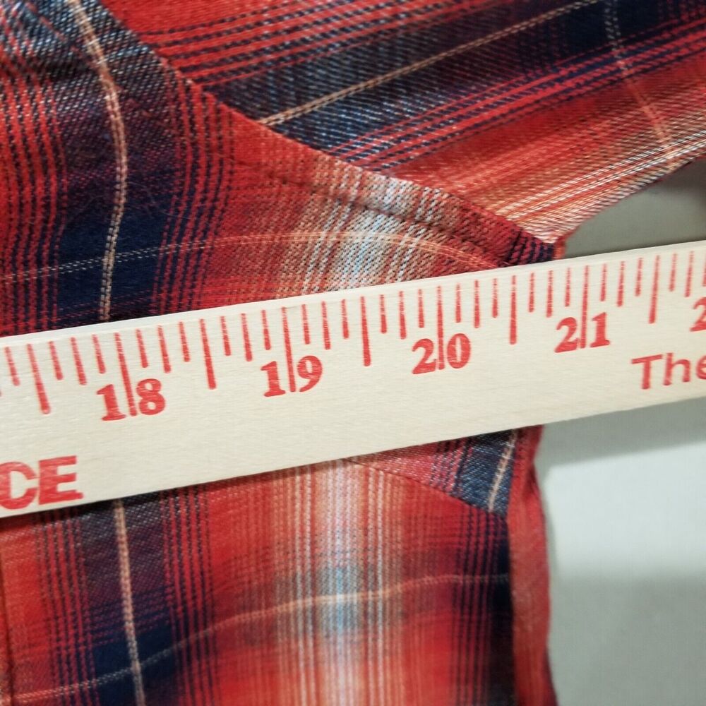 Ariat Western Shirt Womens Small Plaid Button Down Rodeo rockabilly biker - Picture 12 of 14